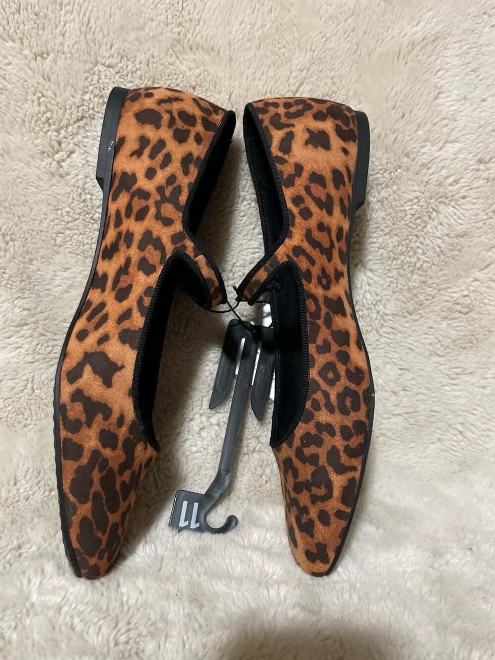 Leopard Print Mary Jane Flats Size 11 - Picture 3 of 7
